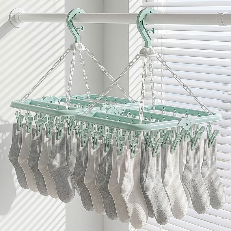 Sock Organizer Tray - Wielofunkcyjna Składana Suszarka do Przechowywania, Plastikowa