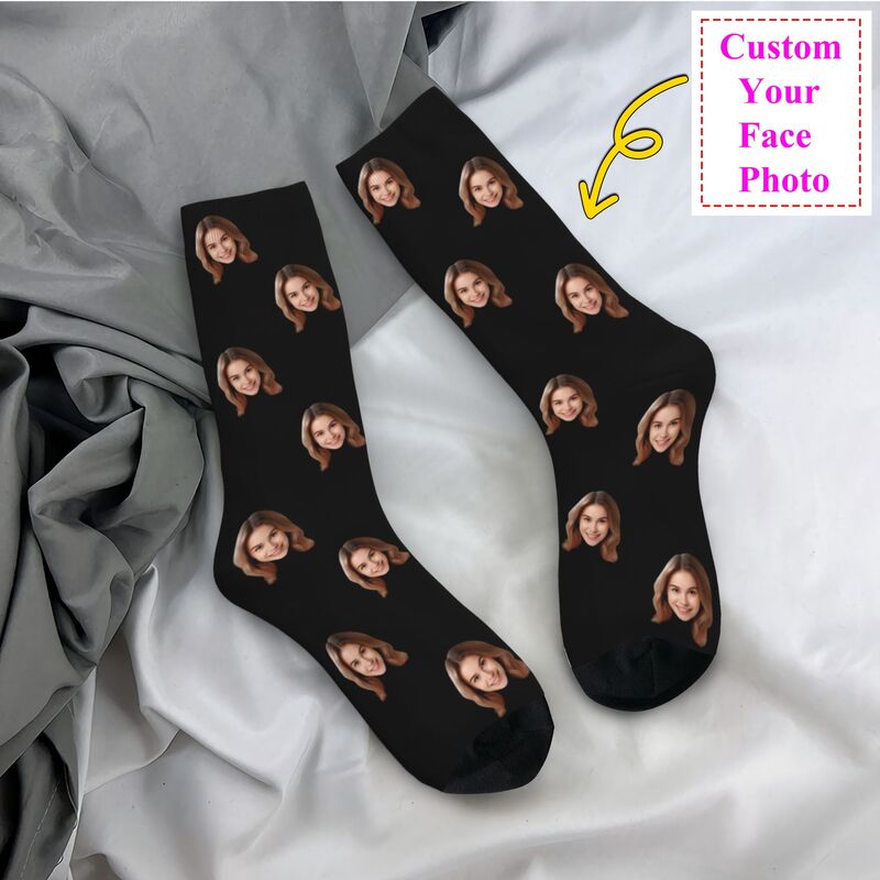 Dress Sock Men - Spersonalizowane skarpetki z własnym zdjęciem twarzy