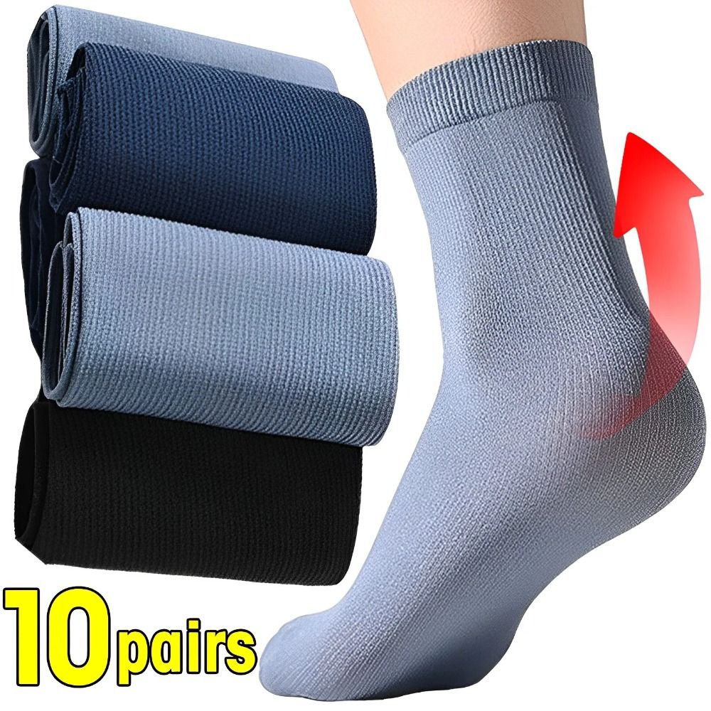 Silk Sock Bamboo - 10 par męskich skarpetek z jedwabiu