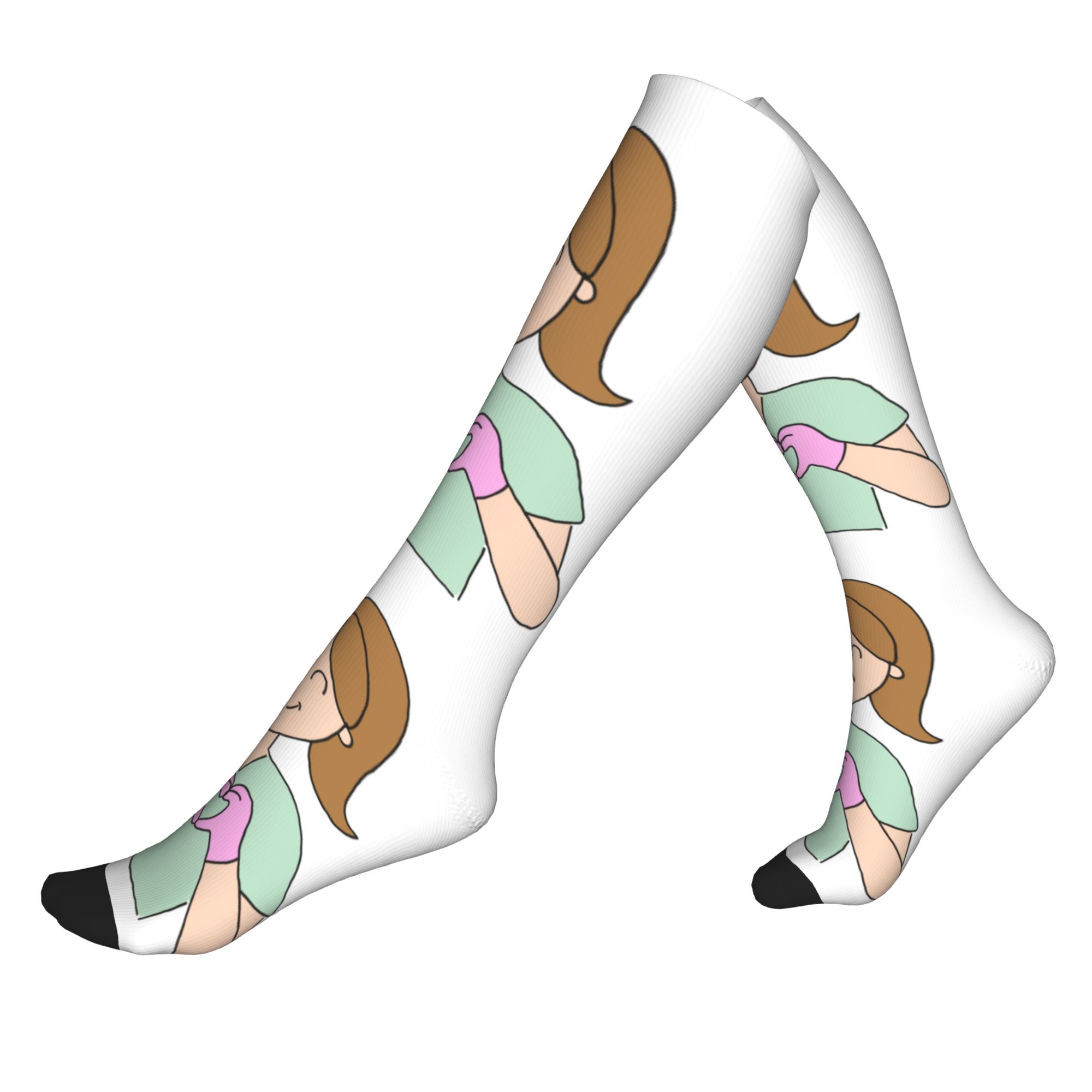 Compression Sock Medical - Skarpety Harajuku Lekarz Pielęgniarka Medycyna Enfermera