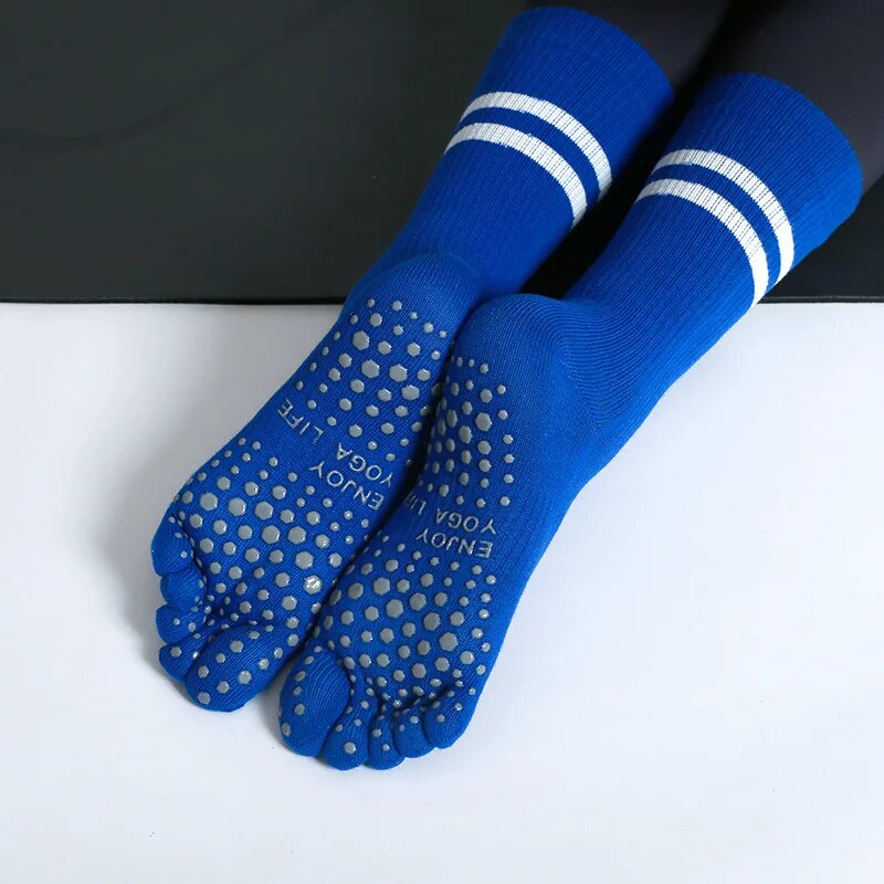 Grip Sock Yoga - Damskie oddychające skarpetki do jogi Mid-tube