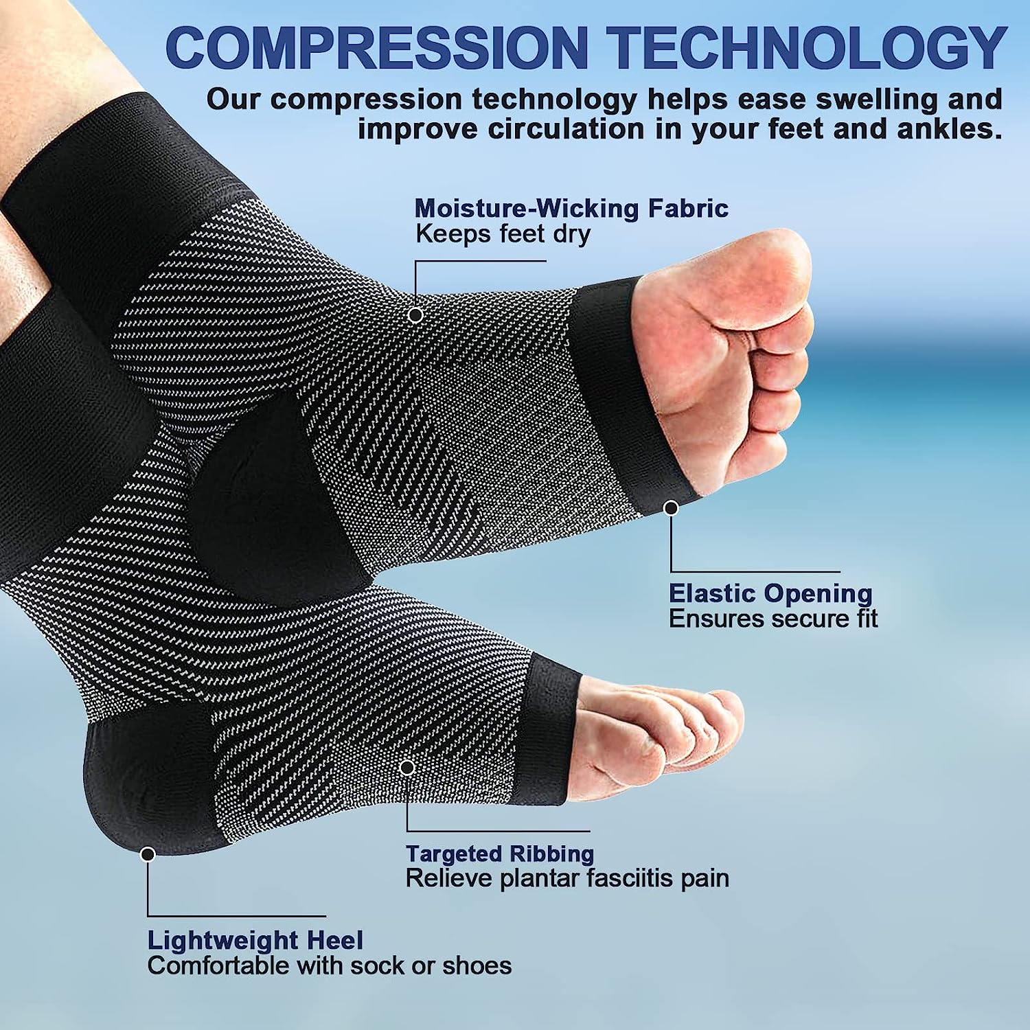 1 para skarpet uciskowych na z – Ankle Brace Sock recenzja i cena