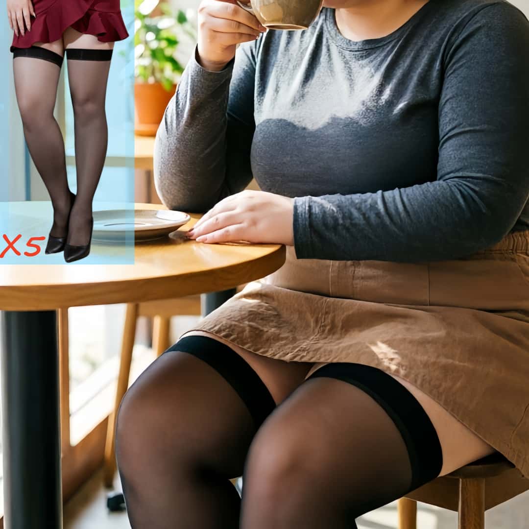 5 par pończoch damskich plus s – Thigh High Sock Stay Up recenzja i cena