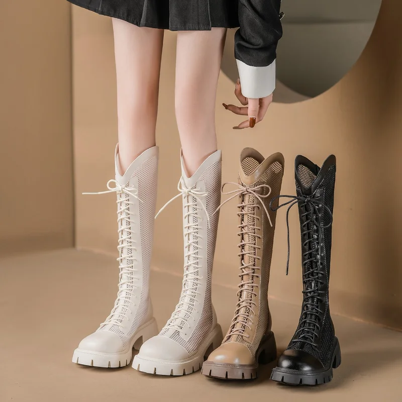 Damskie letnie kozaki do kolan – Knee High Sock Women recenzja i cena