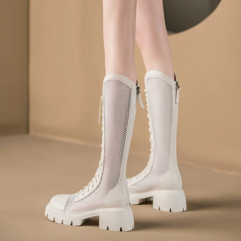 Damskie letnie kozaki do kolan – Knee High Sock Women recenzja i cena