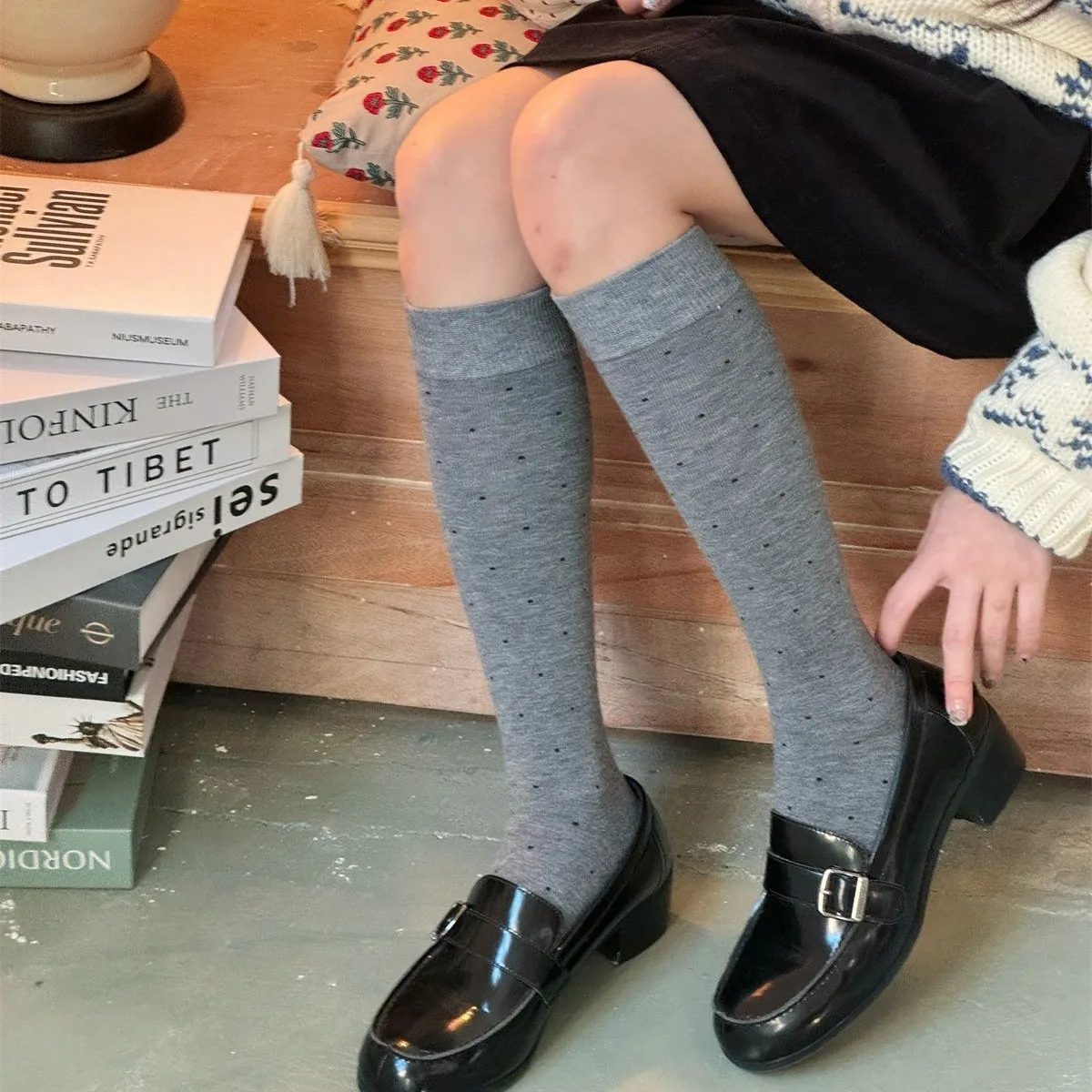 SP&CITY zimowe słodkie kropki  – Silk Sock Bamboo recenzja i cena